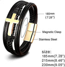 Faith Leren Kruis Armband