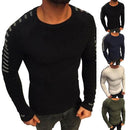 Lange Geplooide gebreide Pullover Voor heren